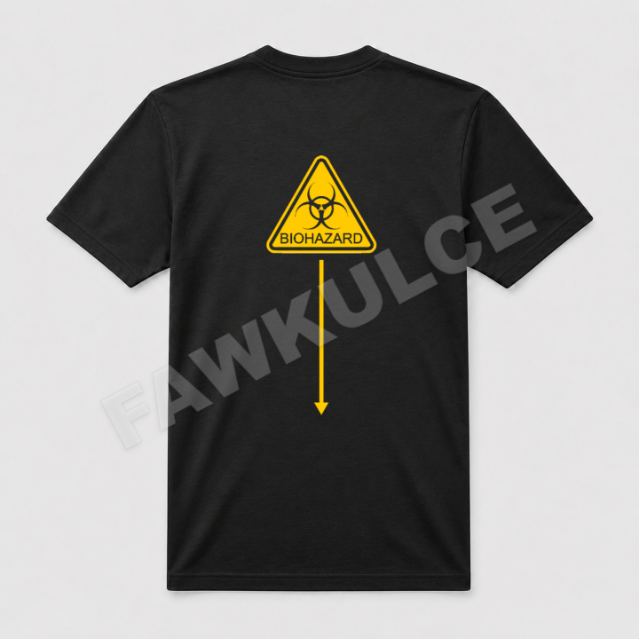 Biohazard – Koszulka premium – Czarny – tył